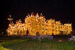 Photo Maharaja's Palace illuminé la nuit avec 97,000 ampoules, Mysore, Karnataka, Inde