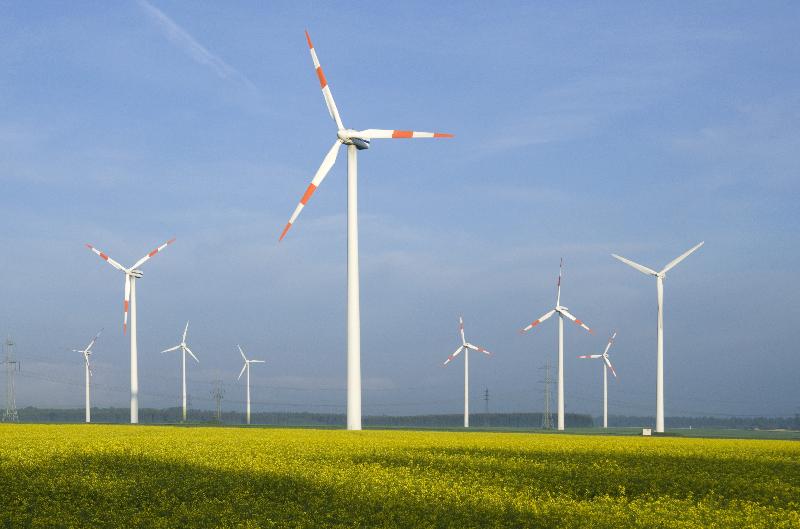 Photo Windturbines sur le plus grand parc éolien côtier d'Europe