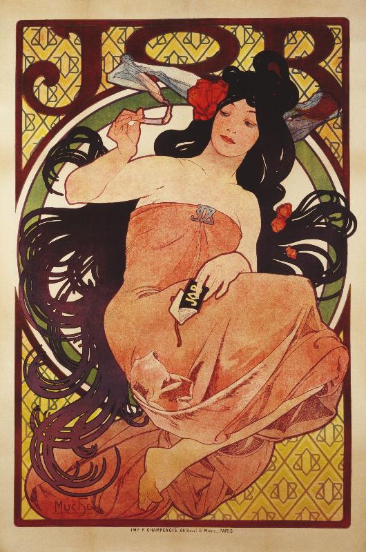 - Le boulot. Alphonse Mucha (1860-1939).