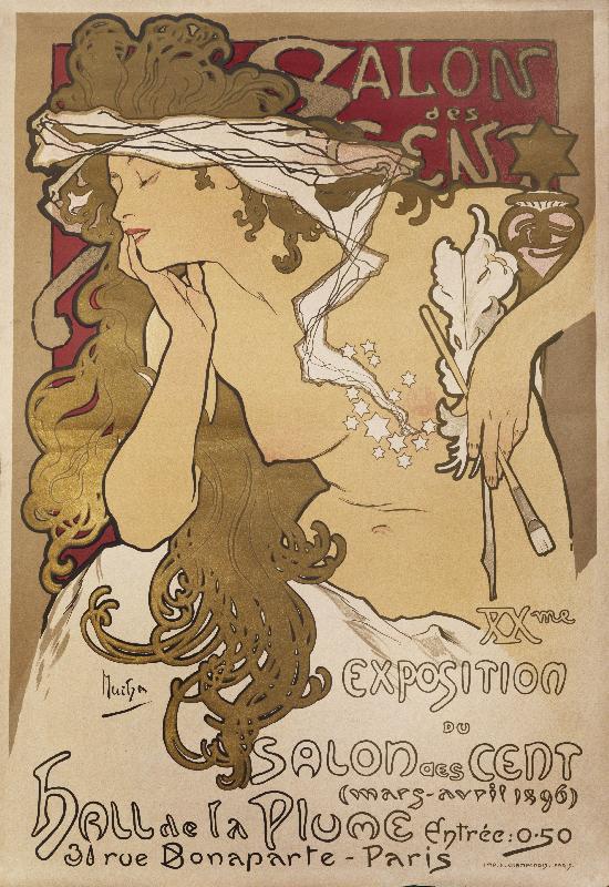 Salon des Cent, 1896 (lithographie en couleurs)