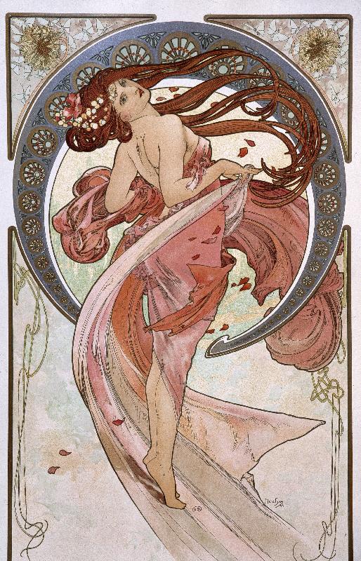 La Danse - par Mucha, 1898.