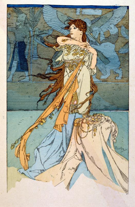 Illustration d'Alphonse Mucha de « Rama » 