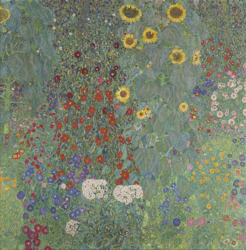 Jardin de ferme avec tournesols, 1905-06