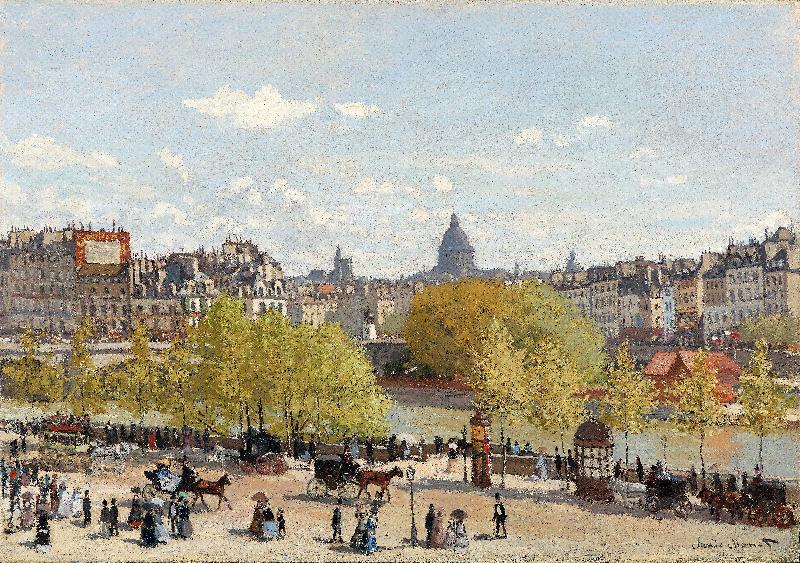 Quai du Louvre, Paris, 1866-67 (huile sur toile)