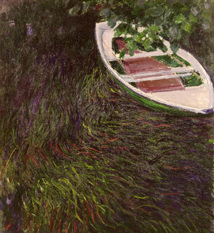 Le bateau à rames, vers 1889-1890 (huile sur toile)