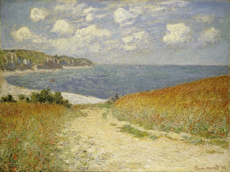 Un chemin dans le blé à Pourville, 1882 (huile sur toile)