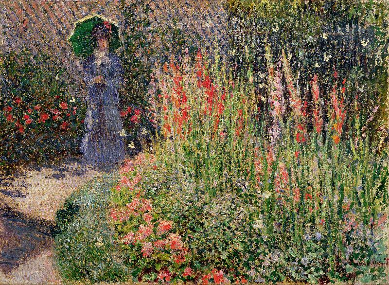 Parterre de fleurs arrondi, 1876 (huile sur toile)