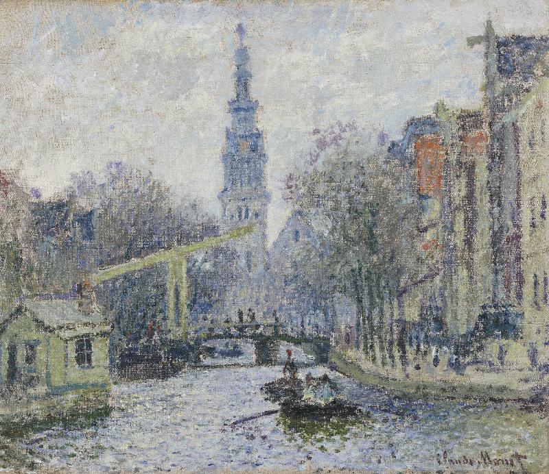 Canal a Amsterdam, 1874 (oil on canvas)