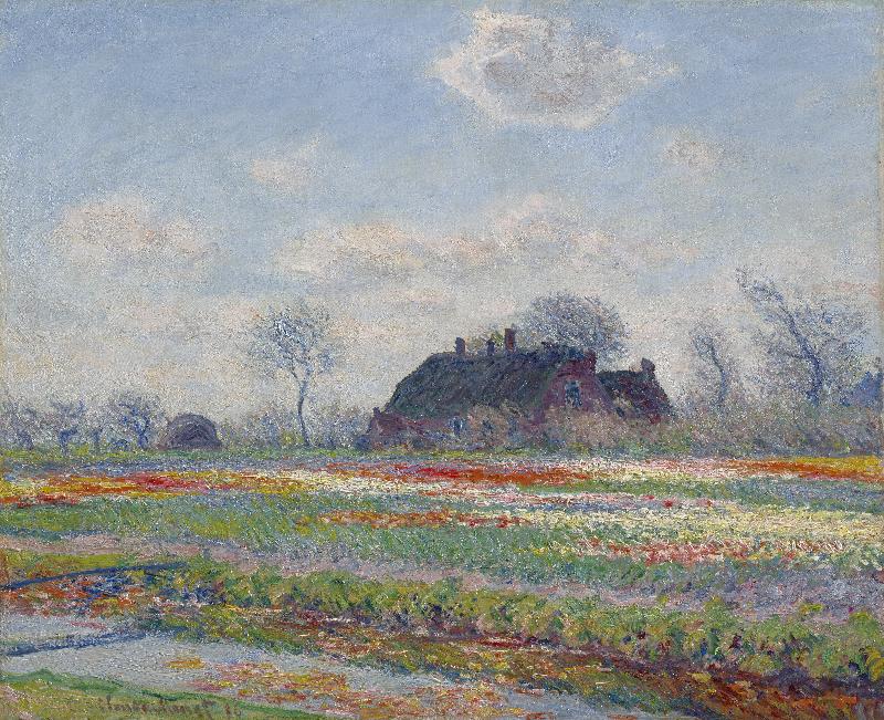 Champs de tulipes à Sassenheim Tulip Fields at Sassenheim, 1886