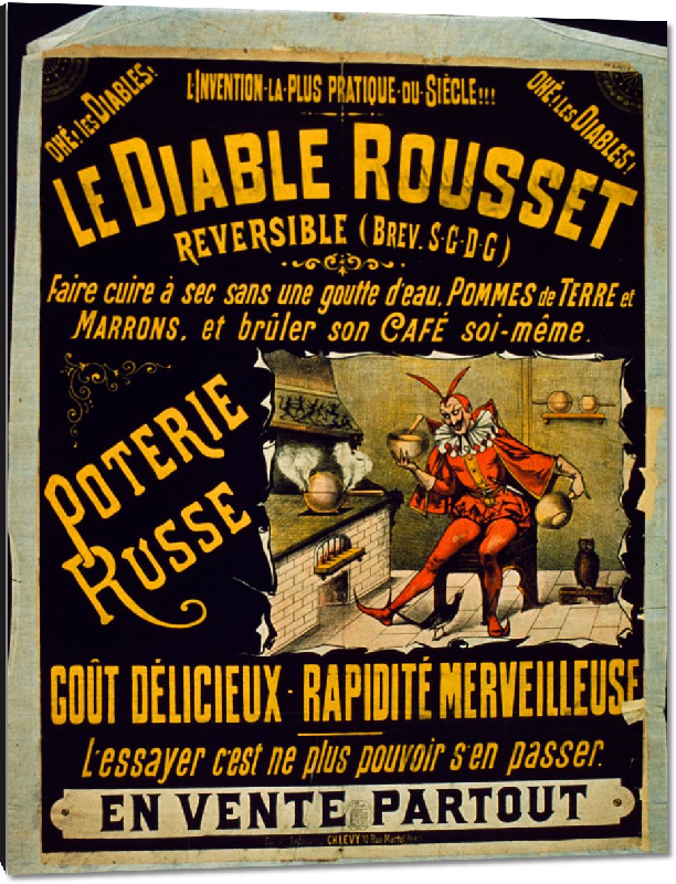 Impression sur aluminium Affiche vintage Le Diable Rousset 