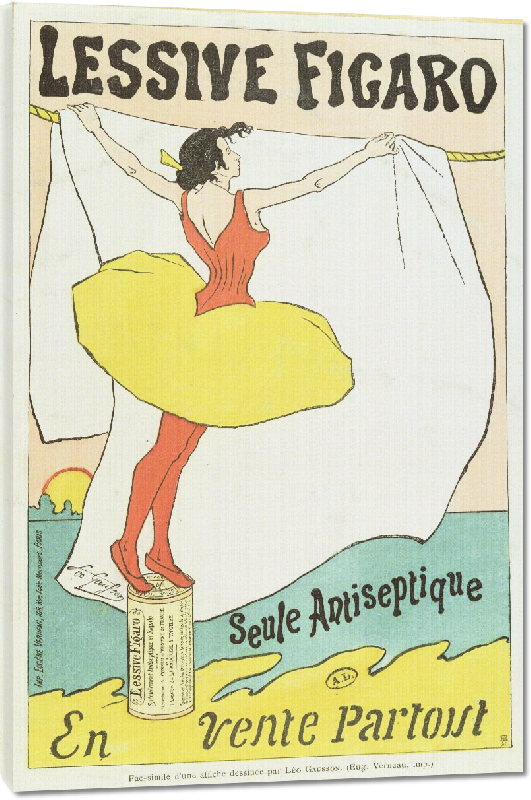 Toiles imprimées Reproduction du poster vintage Lessive Figaro 