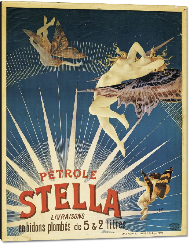 Impression sur aluminium Reproduction affiche Pétrole Stella 