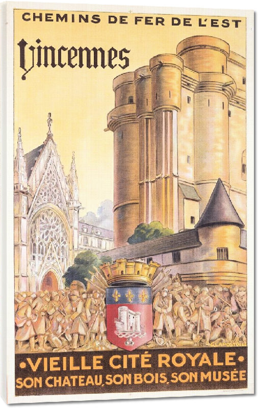Toiles imprimées Repro poster vintage Vincennes 