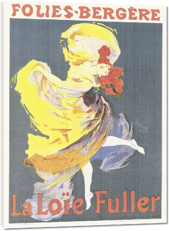 Toiles imprimées Reproduction de l'affiche des Folies-Bergere