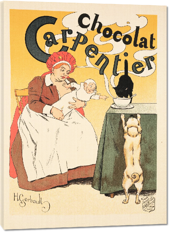 Toiles imprimées Copie de l'affiche vintage Chocolat Carpentier 