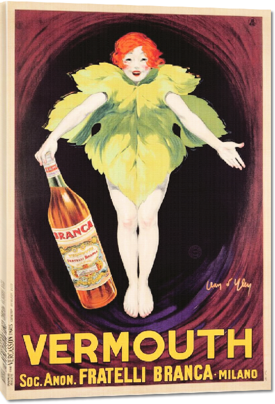 Toiles imprimées Copie d'affich vintage Vermouth 