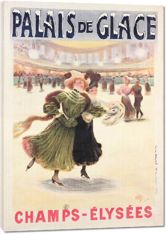 Toiles imprimées Copie poster vintage Palais de Glace Paris 