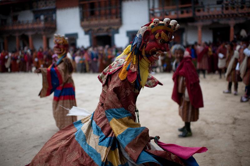 Images de Jon Nicholson lors de divers voyages approfondis au BHOUTAN. Le Bhoutan est un royaume situé à l'extrémité orientale de la chaîne de montagnes himalayenne.