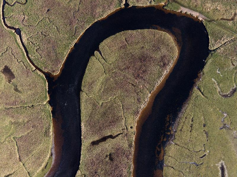 Photo aerienne Rivière Cuckmere, Seaford Head et les Sept Sœurs, 2023