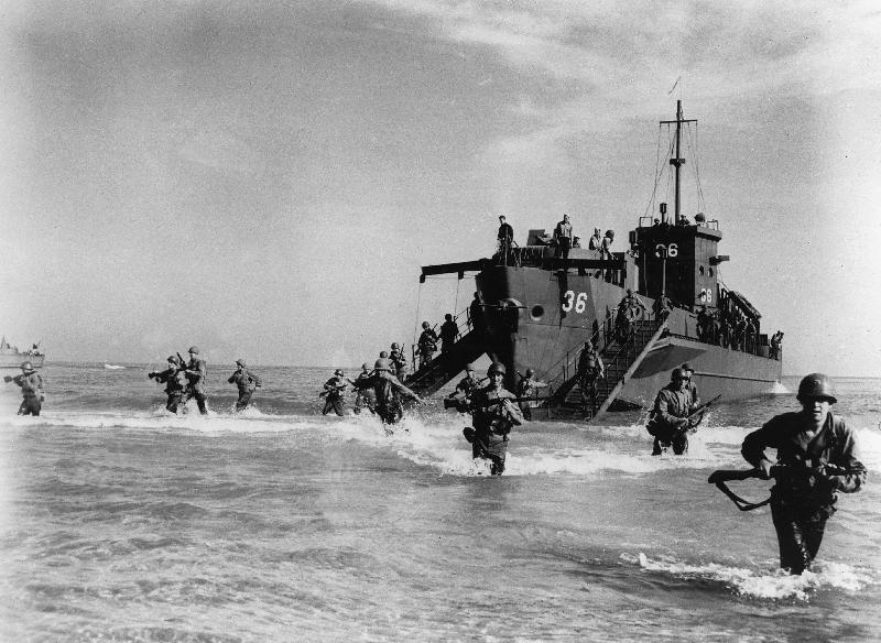  Opération Anvil Dragoon, US Force Delta débarque sur la plage de La Nartelle, 1944