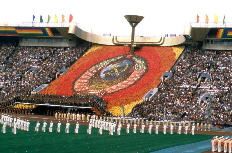 Cérémonie d'ouverture des Jeux Olympiques, Moscou, 1980