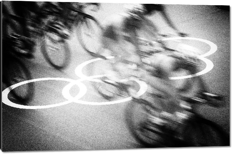 Impression sur aluminium Reproduction photo Jeux Olympiques cyclisme