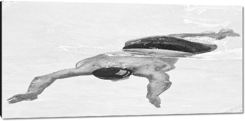 Impression sur aluminium Reproduction photo Jeux Olympiques Phelps natation