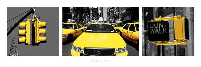 Affiche trio jaune de New York