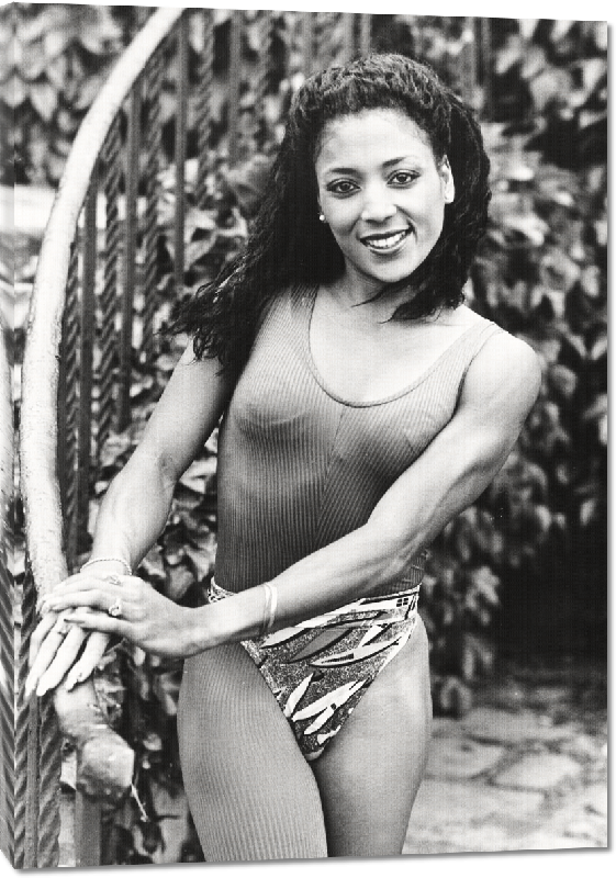 Toiles imprimées Florence Griffith Joyner (1959-1988) athlète américaine qui a remporté de nombreuses courses (100 et 200 m) ici le 16 août 1988 