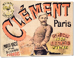 Toiles imprimées Affiche publicitaire des vélos Clément, 1889