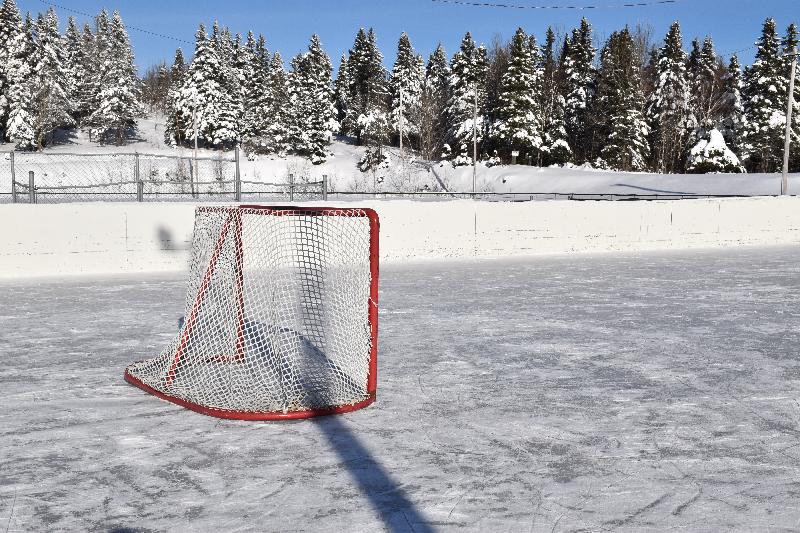 La patinoire du village