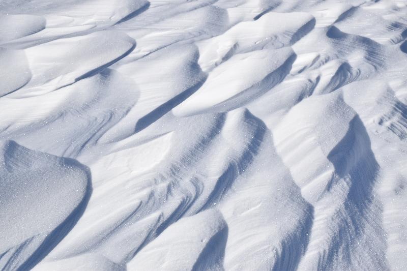 L'effet du vent sur la neige