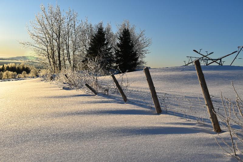 Un lever de soleil un matin froid