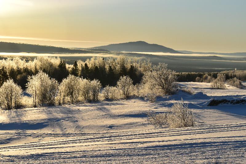 Un lever de soleil un matin froid de Février