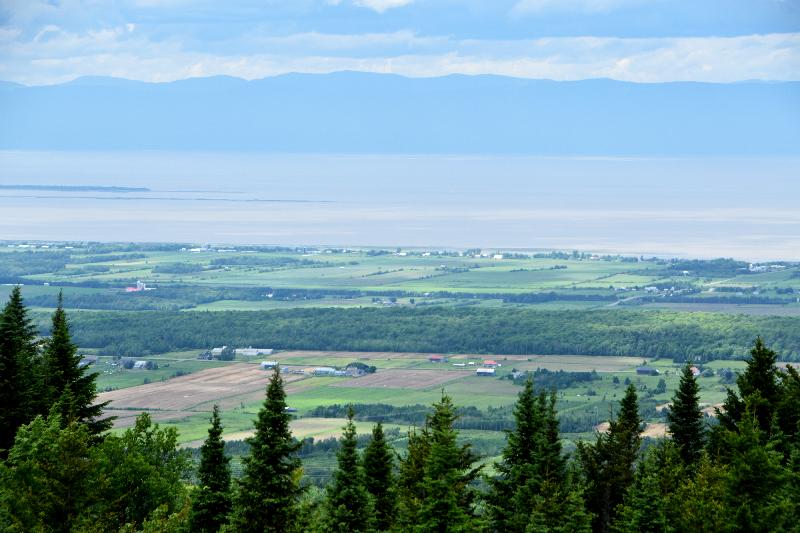 Vu aérienne de la vallée du Saint-Laurent