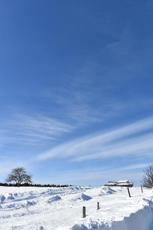 Une ferme en hiver