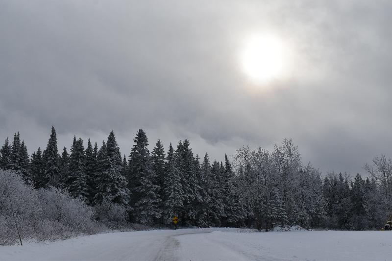 Un lever de soleil un matin froid