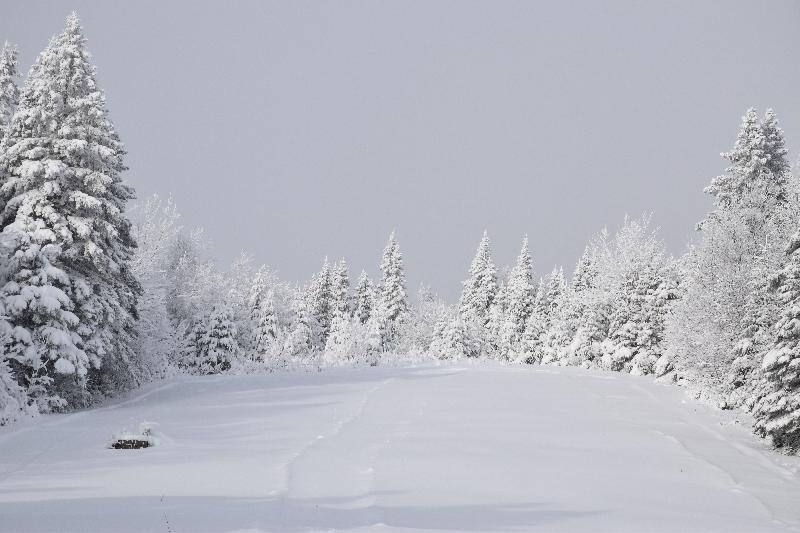 Le terrain des loisirs en hiver