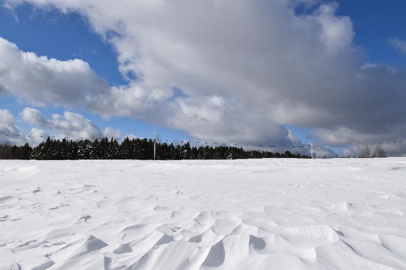 L'effet du vent sur la neige