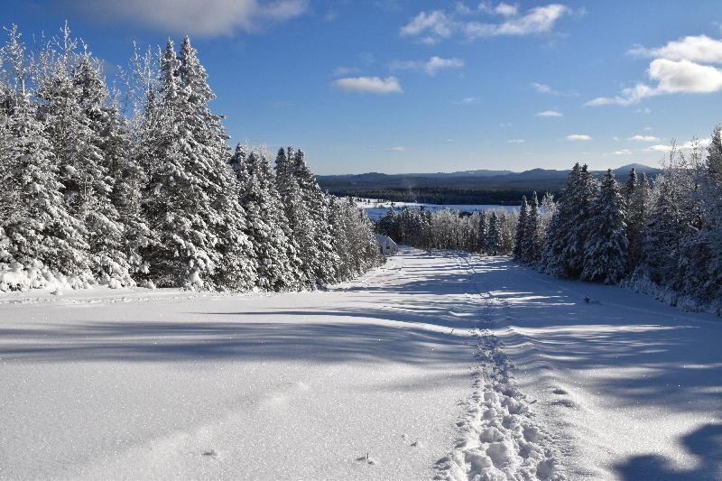 Le terrain des loisirs en hiver