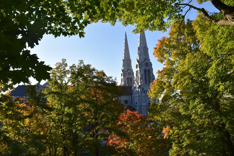 Le parc de la cathédrale en automne