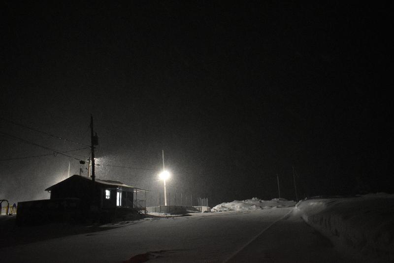 Un soir d'hiver à la patinoire du village