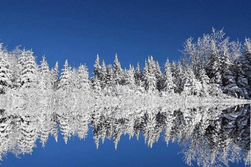 Reflet sur le lac après la tempête