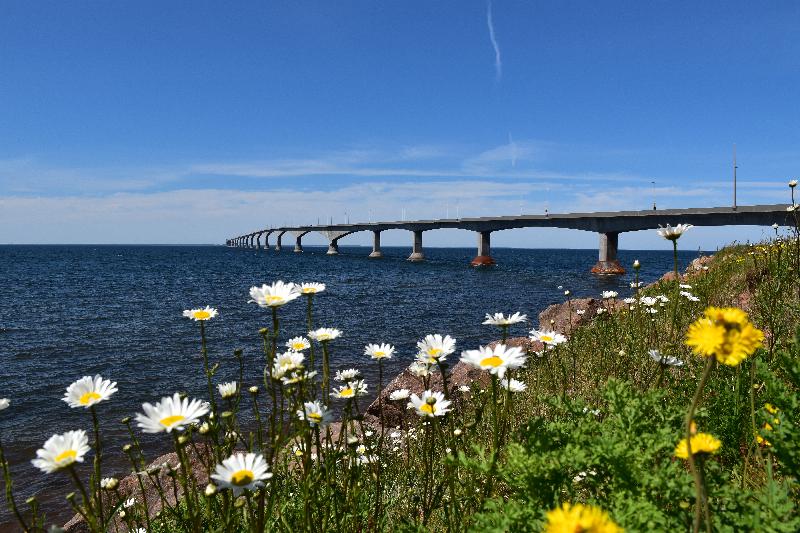 Le pont de la Confédération en été