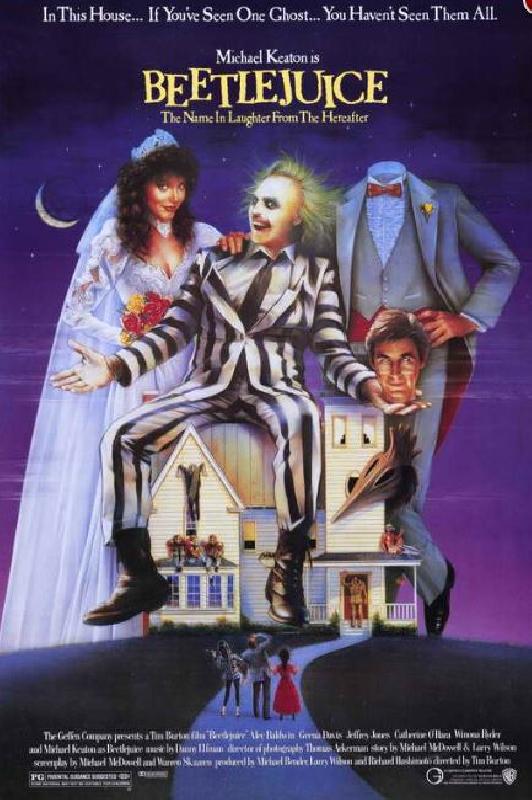 Poster du film fantastique de Beetlejuice 