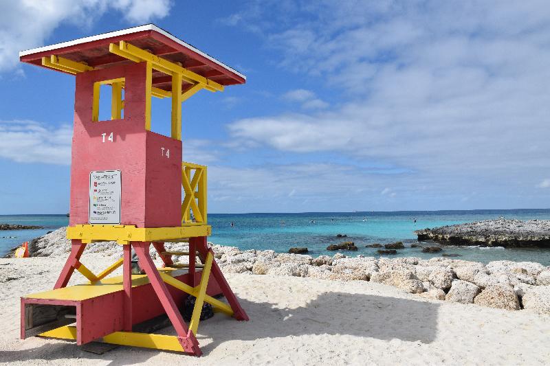 Une tour de guet sur la plage