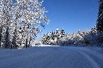 Le rang du nord en hiver