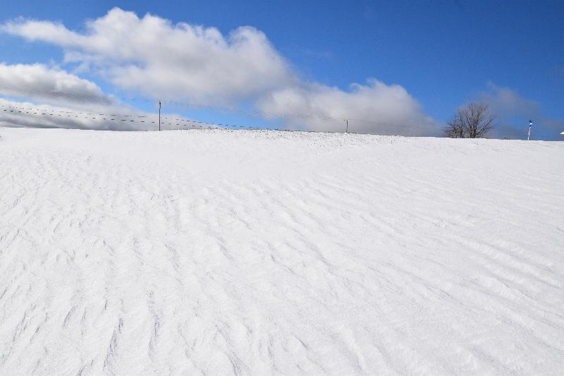 L'effet du vent sur la neige