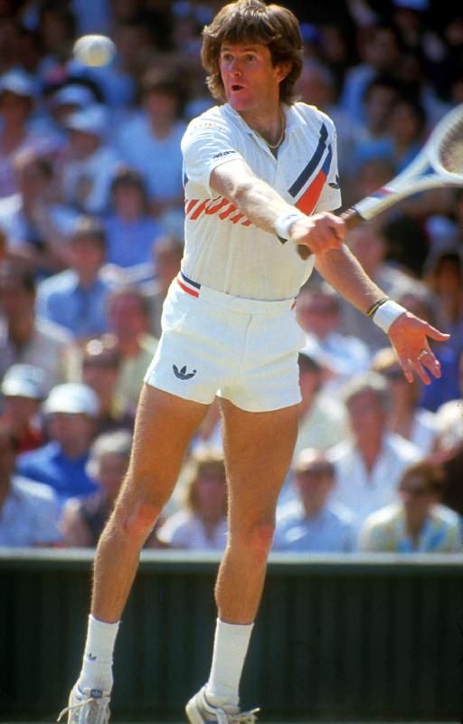 Photo Kevin Curren American Tennisman en juillet 1985