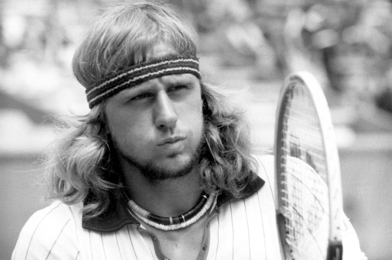 Photo Bjorn Borg, Joueur de tennis suédois, à Roland Garros, Paris, 1er juin 1976